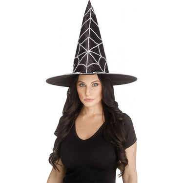 FUN WORLD - Chapeau Adulte de Sorcière avec Pierres Précieuses - Party Shop