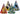 Procos - Chapeaux Cônes (6) - Harry potter - Party Shop