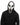 Alien Spawn mask with black shroud – available in grey, adult size Halloween costume accessory - Funworld - Party Shop