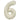 Airise - Ballon Mylar Supershape Chiffre 6 - Blanc Sable 34po - Party Shop