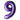 Airise - Ballon Mylar Supershape Chiffre 9- Violet 34po - Party Shop