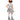 Carnevil Clown child costume with knee-length dress, gloves, knee-highs, and ruffle boot cuffs – creepy carnival Halloween outfit for kids - FunWorld - PArty shop