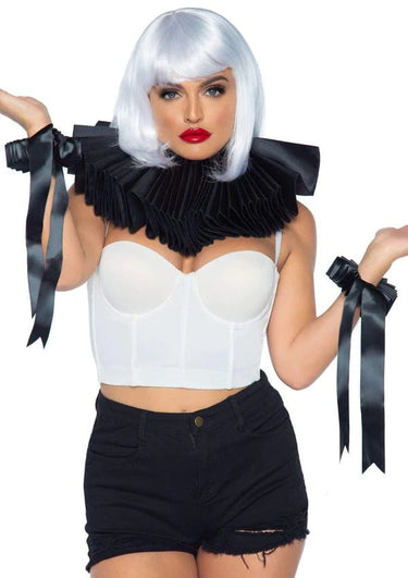 Leg Avenue - Col À Volants Et Poignets De Luxe - Party Shop