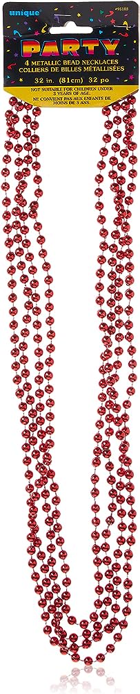 Unique - Collier De Bille Metallique - Party Shop