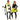 Rasta Imposta - Costume Adulte Couple- Voiture Électrique Et De Charge - Party Shop