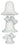 Beistle Co. - Décoration Suspendue - Cloches Blanches (42Po) - Party Shop