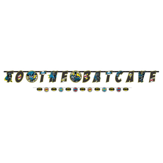 Amscan - Ensemble Banderole Lettres Géantes - Batman - Party Shop