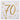 Santex - Ensemble de décorations de Fête - Or et Blanc - 70 ans - Party Shop