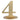 Santex - Marque Table En Bois Or #4 - Party Shop
