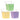 Amscan - Mini Chaudières A Cadeaux (12) Jaune/Lilas/ Vert - Party Shop