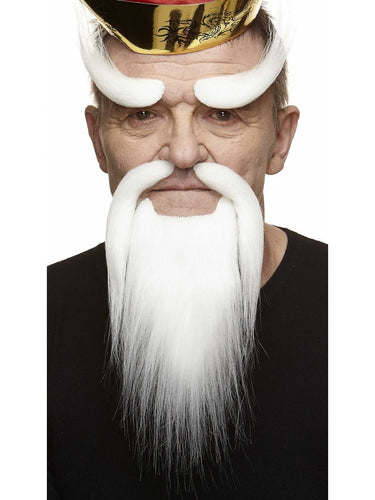 Mustaches - Moustache, Barbe & Sourcils Haut De Gamme - Moine Shaolin - Party Shop