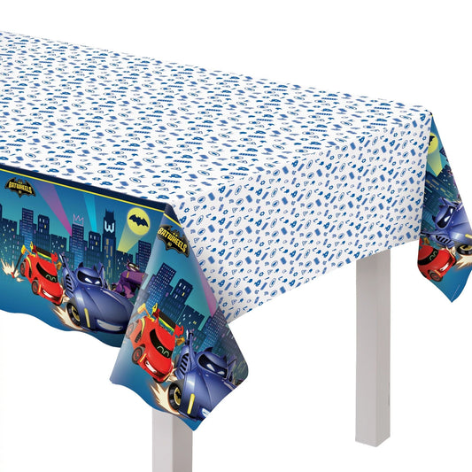 Amscan - Nappe en plastique 54" x 96" - Batwheels - Party Shop