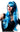 WESTBAY - Perruque Adulte - Haut De Gamme Carmen Cool Blue - Party Shop