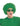 RUBIES - Perruque Afro - Verte - Party Shop