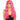Leg Avenue - Perruque De Star Longue Et Ondulée - Rose - Party Shop
