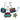 Amscan - Porte Clés (8)- Skate Party - Party Shop
