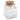 Santex - Pot Carré Baptême Transparent 4 X 4 X 6 Cm - Party Shop