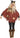 FUN WORLD - Adult scarecrow poncho costume with hood – spooky Halloween outfit, one size fits most, accessories not included. Party Shop
