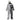 Skele-Clown adult costume with colorful skeleton jumpsuit, white puffy collar, and creepy clown mask with attached hat – perfect for Halloween or horror parties - Funword - Party Shop