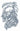 TINSLEY - Tatouage Temporaire - Tête De Mort - Party Shop