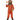Trick 'r Treat Sam adult costume with distressed orange jumpsuit and stitched burlap mask – official horror movie outfit for Halloween - Inspirit- Party Shop