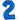 Anagram - Ballon Mylar 16" - Nombre 2 Bleu - Party Shop