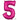 Anagram - Ballon Mylar 16" - Nombre 5 Magenta - Party Shop