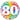 Qualatex - Ballon Mylar 18Po - 80 Ans Confetti - Party Shop