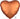 Anagram - Ballon Mylar 18Po - Coeur Satin - Orange - Party Shop