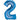 Anagram - Ballon Mylar Supershape - Nombre 2 Bleu - Party Shop