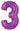 Betallic - Ballon Mylar Supershape - Nombre 3 Mauve - Party Shop