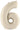 Betallic - Ballon Mylar Supershape - Nombre 6 Blanc Sable - Party Shop