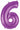 Betallic - Ballon Mylar Supershape - Nombre 6 Mauve - Party Shop