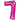 Anagram - Ballon Mylar Supershape - Nombre 7 Magenta - Party Shop