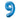 Anagram - Ballon Mylar Supershape - Nombre 9 Bleu - Party Shop