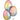 Anagram - Ballon Mylar Supershape - Oeufs De Pâques (Pastel) - Party Shop
