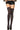 MUSIC LEGS - Bas Collants Opaque Mi-Cuisse Imprimé D'Araignée - Party Shop