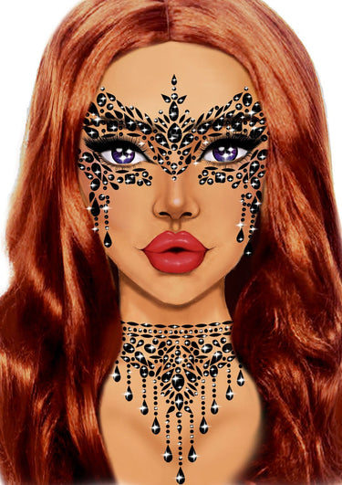 Leg Avenue - Bijou Adhésive Masquerade - Party Shop