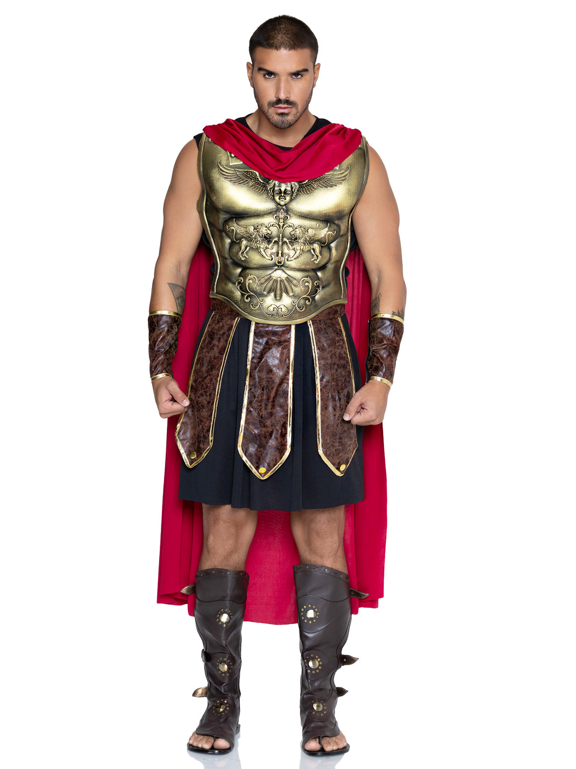 5 PC Men's Battle Gladiator Costume