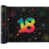 Santex - Chemin De Table Multicouleurs - 18 ans (30cm de long) - Party Shop