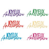 Santex - Déco À Parsemer Joyeux Anniversaire Multicolore - Lot de 50 - Fête Amusante | Party Shop - Party Shop