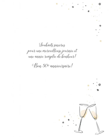 Distribution Incognito - Carte de Fête - Bon Anniversaire - 50 ans - Party Shop
