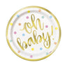 Unique - Assiettes 7 pouces de Oh Bébé, (8) - Party Shop