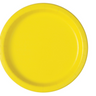 Unique - Assiettes En Carton 9po (20ct) Jaune - Party Shop