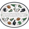 Unique - Assiettes Ovale 12po (8) - Game on football Superbowl - Party Shop