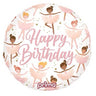 Prima - Ballon Mylar 18Po - Happy Birthday Ballerine - Party Shop