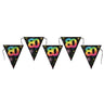 Santex - Bannière 80 ans - Fanions Multicouleurs - Party Shop