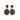 Decorative stone earrings