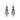 Black skeleton earrings