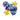 Bouquet de 5 Mylar BatWheels
